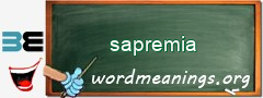 WordMeaning blackboard for sapremia